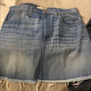 Madewell denim skirt